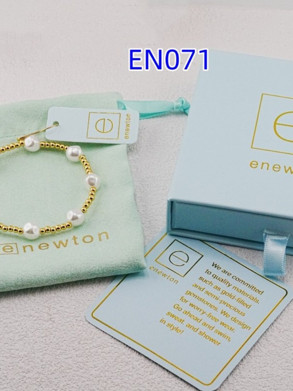 Enewton Gold Bead & Pearl Bracelet